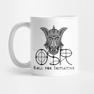 Dragon Head OSR Roll for Initiative Mug